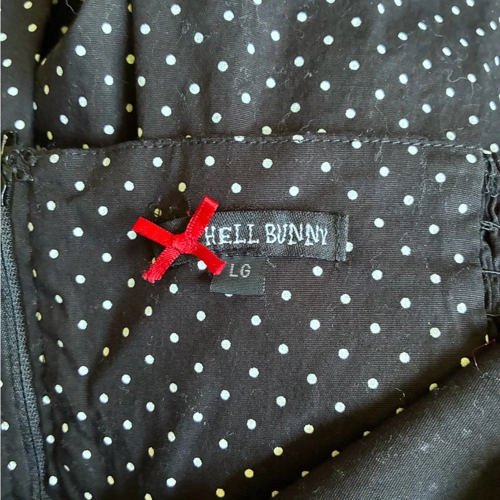 Hell Bunny Polka Dot Halter Swing Dress